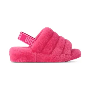 UGG Fluff Yeah Slide Deep Coral Sachet Pink (1095119-DRLS)