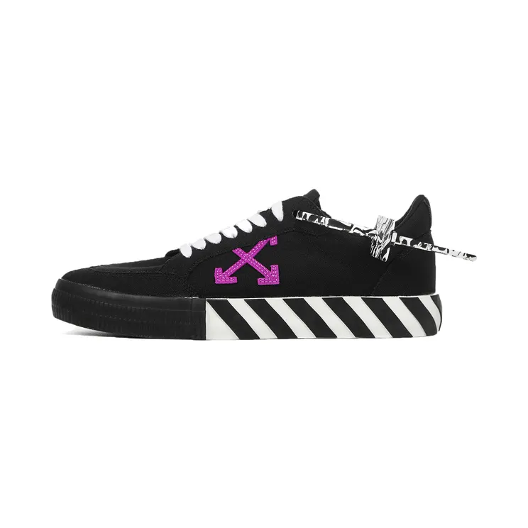 Off-White Vulc Low ‘Black Purple’ Black/White/Purple (OMIA085E20FAB0011037)