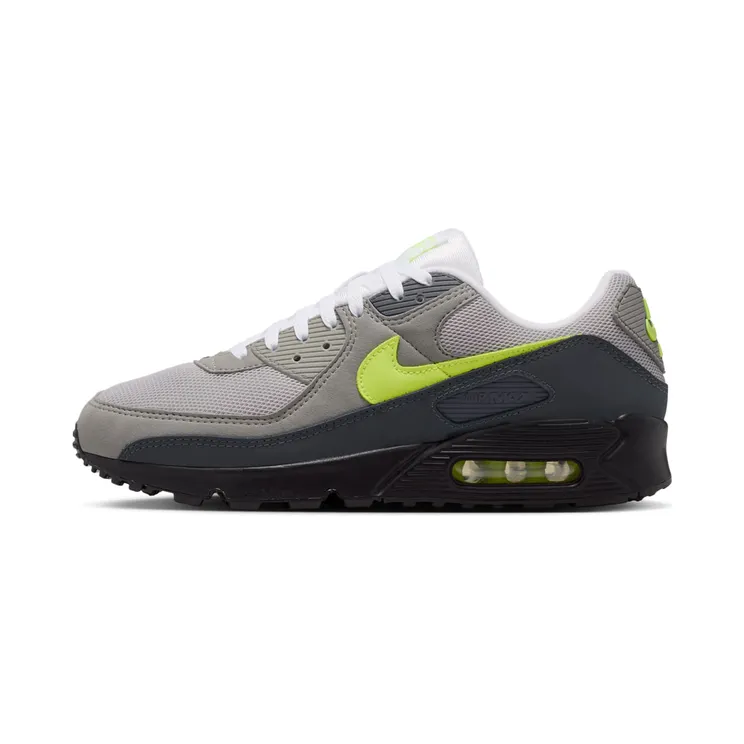 Nike Air Max 90 “Black / Anthracite / Light Charcoal / Neon Yellow” (IQ0289-010)