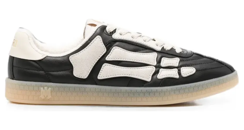 AMIRI Pacific Bones leren sneakers – Zwart (AMSNSN1098)