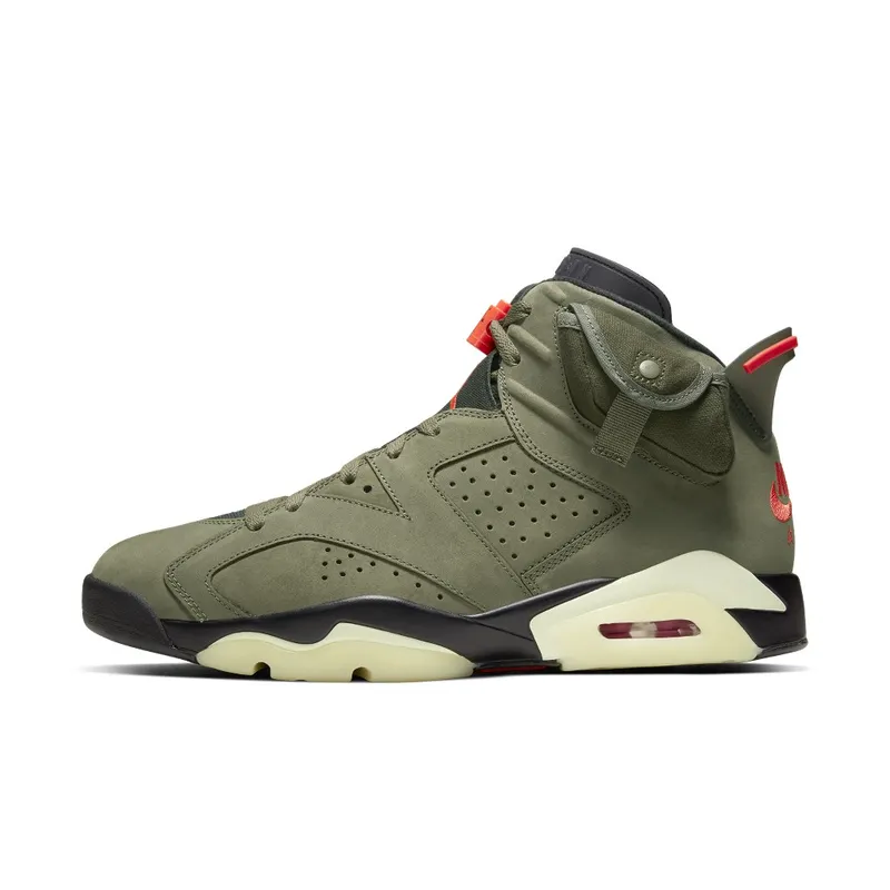 Air Jordan x Travis Scott Cactus Jack Nike AJ VI 6 ‘Medium Olive’ (2019) (CN1084-200)