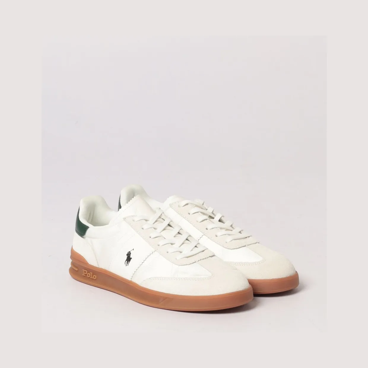 Polo Ralph Lauren Leather And Mesh Sneakers White (809P09761001)