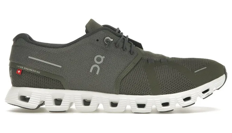 On Running Cloud 5 Olive Green White (59.98912)