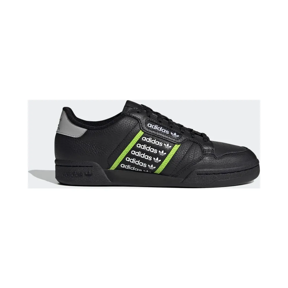adidas Continental 80 Schuh Core Black / Team Solar Green / Cloud White (FX5108)