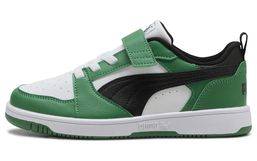 Puma Rebound V6 Lo “Puma White / Puma Black / Archive Green” (397419_05)