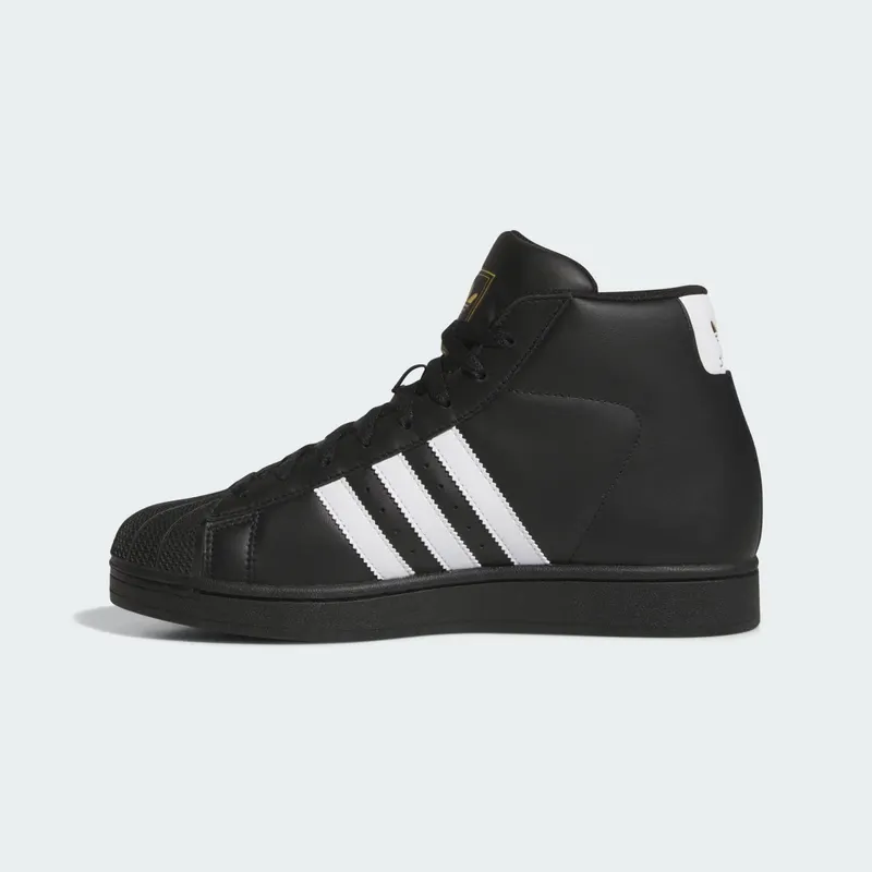adidas Pro Model Core Black White Stripes Gold Metallic (HQ2516)