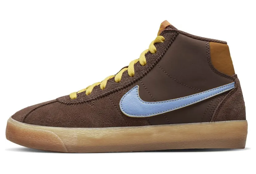 Nike SB Bruin High Premium Light Chocolate/Monarch/Gum Light Brown/Light Blue (DX4325-200)