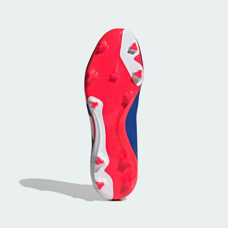 adidas Predator League Laceless FG Lucid Blue Cloud White Solar Red (IF6333)