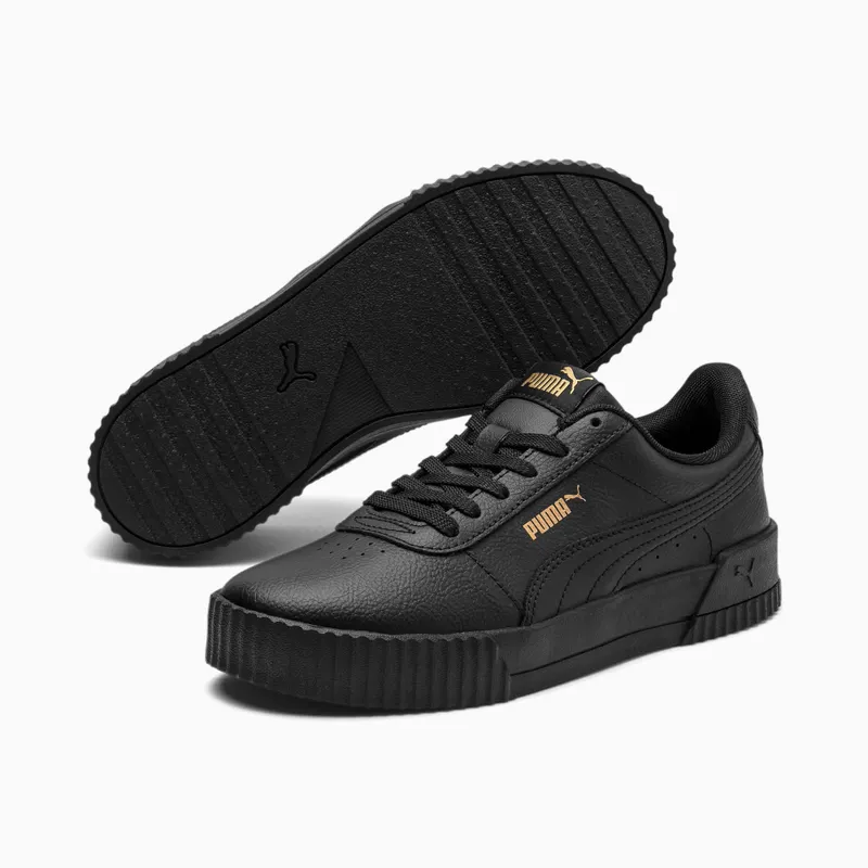 Puma Carina leren Gold/Black (370325-08)