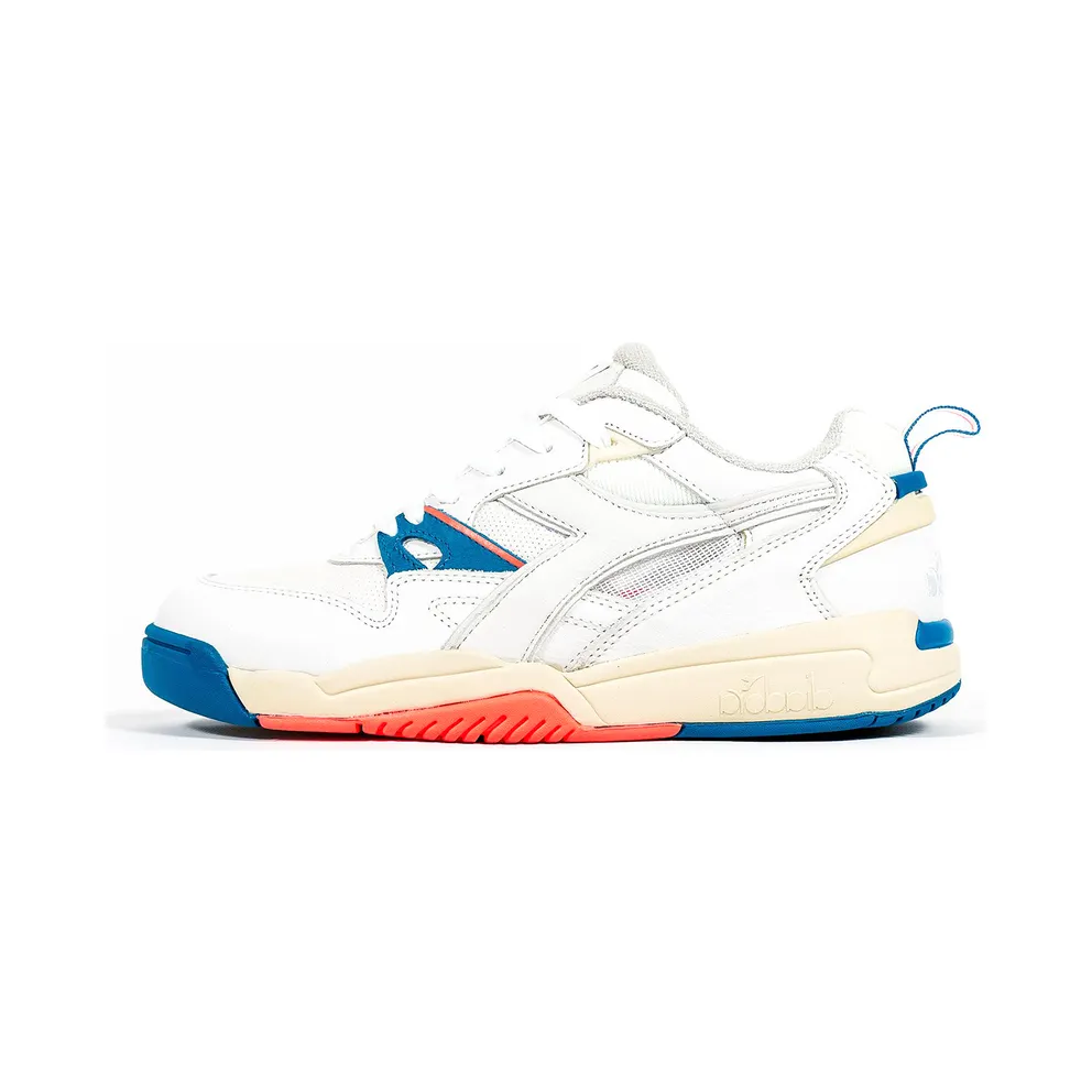 Diadora N9002 Packer Shoes On/Off Pack (Off) White/Light Grey-Electric Blue-Hot Coral (174415)