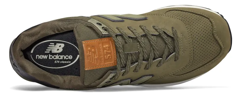 New Balance 574 Leather Pack Triumph Green (ML574GPD)