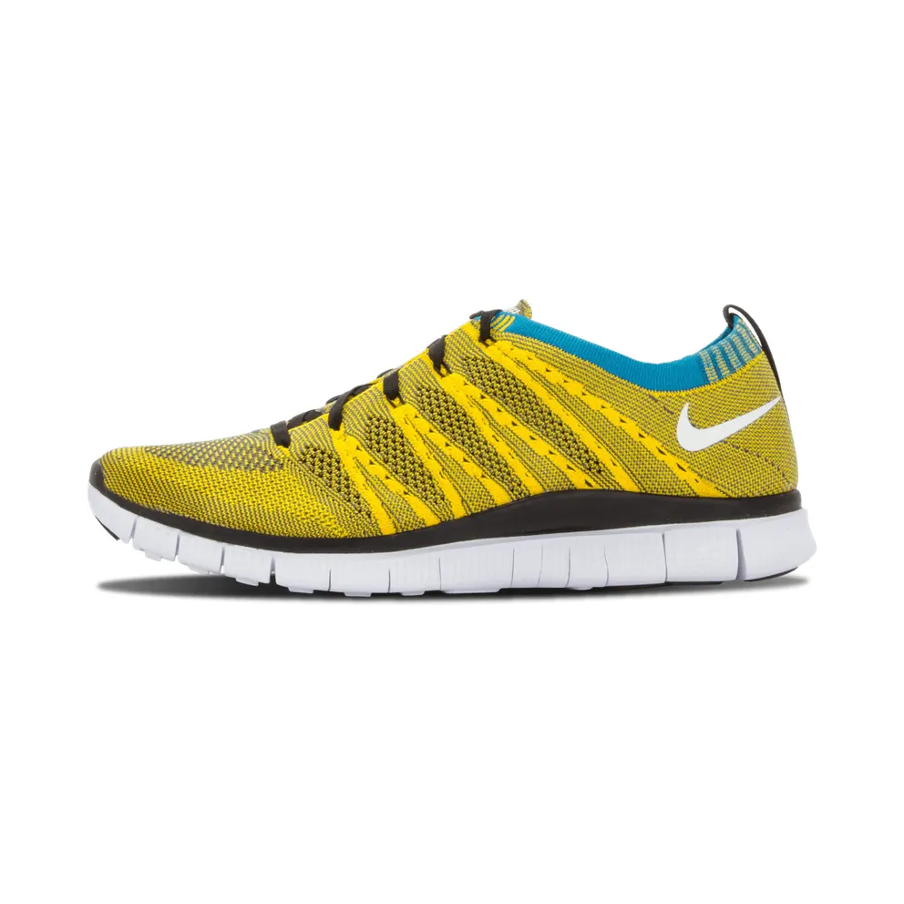 Nike Free Flyknit HTM Tour Yellow Tour Yellow/Light Charcoal-Neo Turquoise (616171-703)