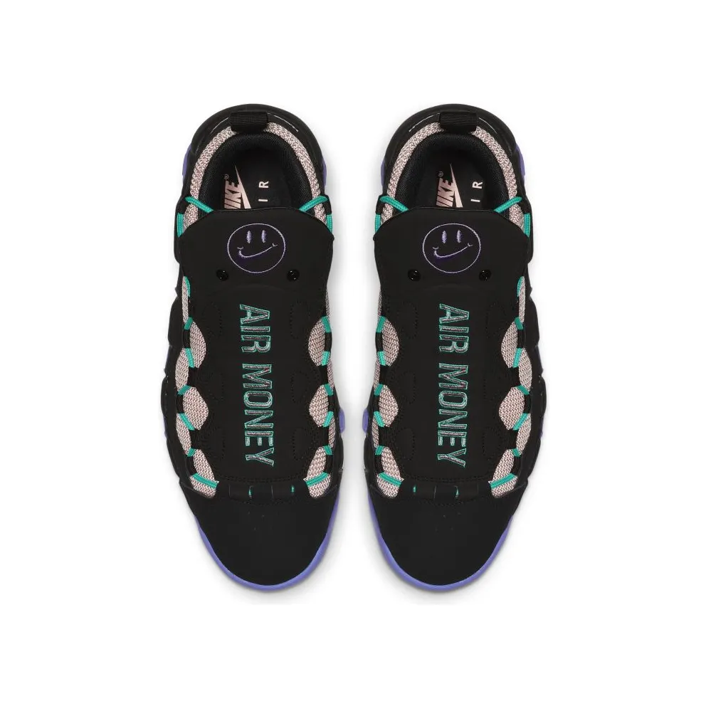 Nike Air More Money Have a Day Black/White-Space Purple-Bleached Coral-Hyper Jade (CI9792-001)