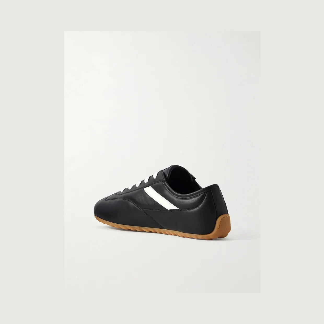 Mcqueen Logo-Print Leather Sneakers Black (866897WIAJ8) (4)