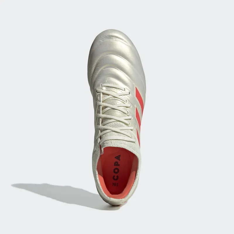 adidas Copa 19.1 Firm Ground Cleat Off White Solar Red Off White/Solar Red/Core Black (BB9185)