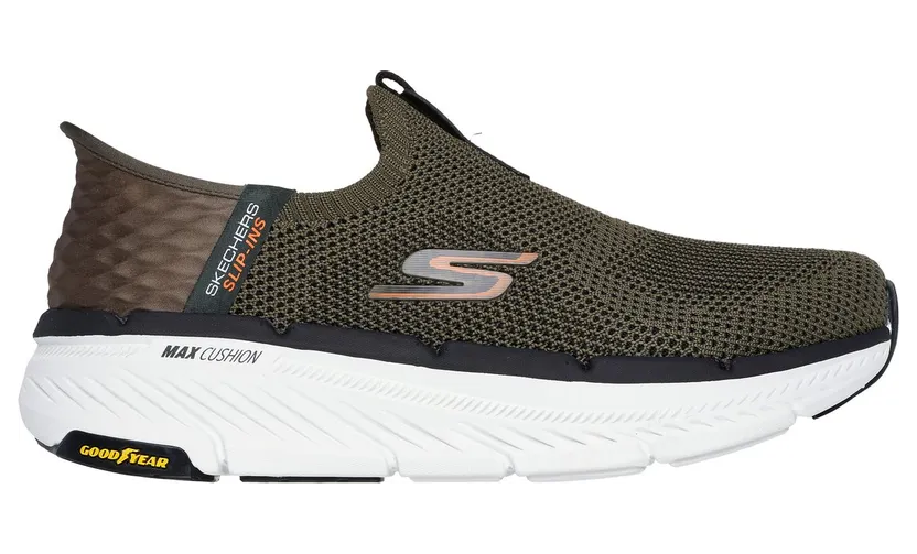 Skechers Slip-ins: Max Cushioning Premier 2.0 Sneaker Olijf/Zwart
