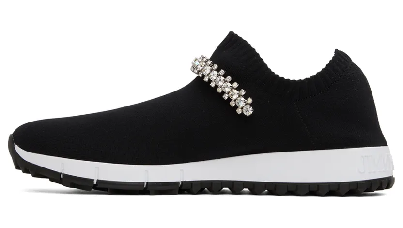 Jimmy Choo Black Verona Low-Top Sneakers (VERONA CWK) (3)