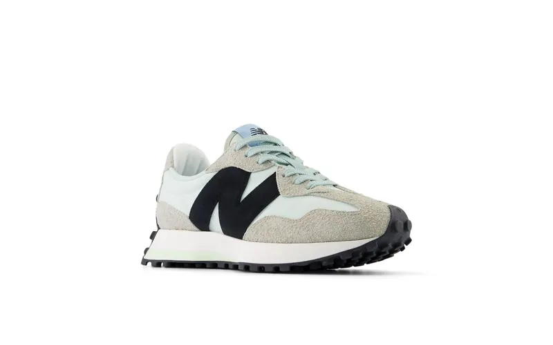New Balance 327 White Black Grey Light Blue (WS327WD)