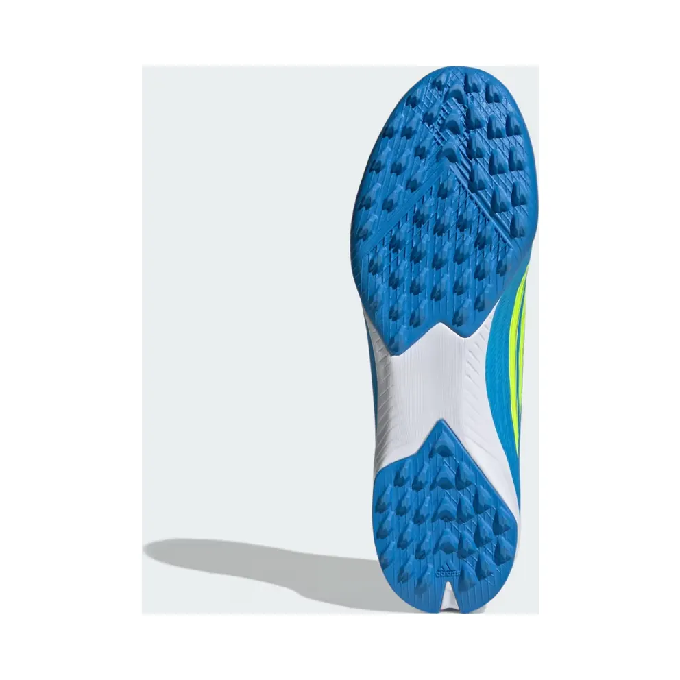 adidas F50 League Turf Football “Lucid Ray Blue / Team Solar Yellow 2 / Lucid Aquamarine” (JR8975)