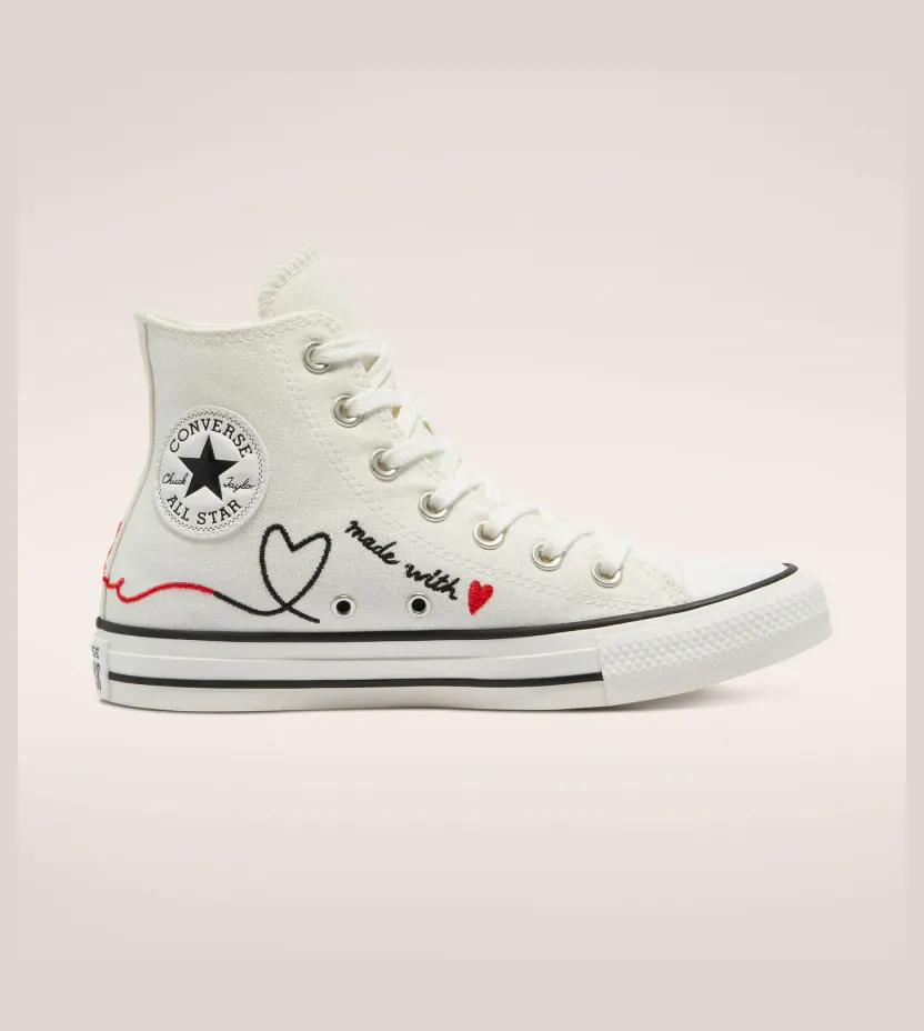Converse Chuck Taylor All-Star Hi Made with Love White (171159F)