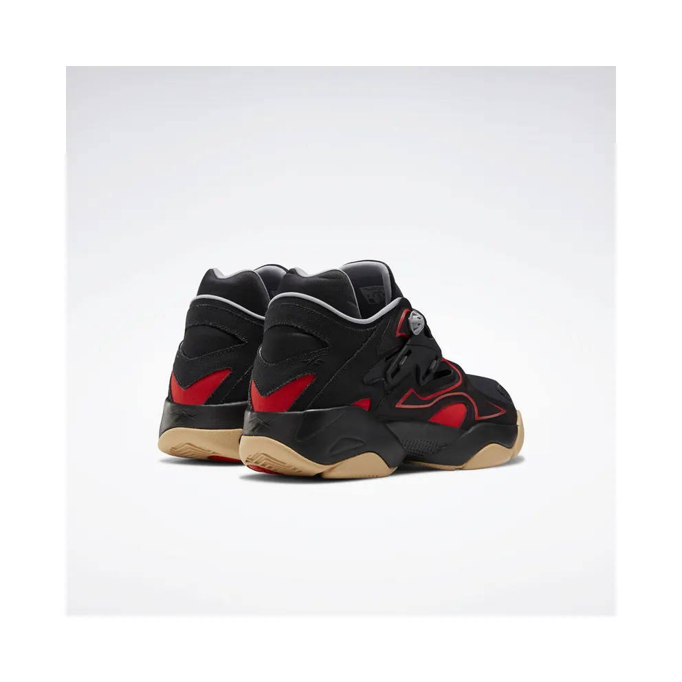 Reebok Pump Court Black Red Gum Black/Instinct Red-Maroon (Other Brands Reebok)