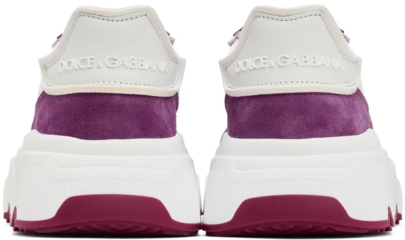 Dolce & Gabbana White & Pink Daymaster Low-Top (CK1908 AQ161)