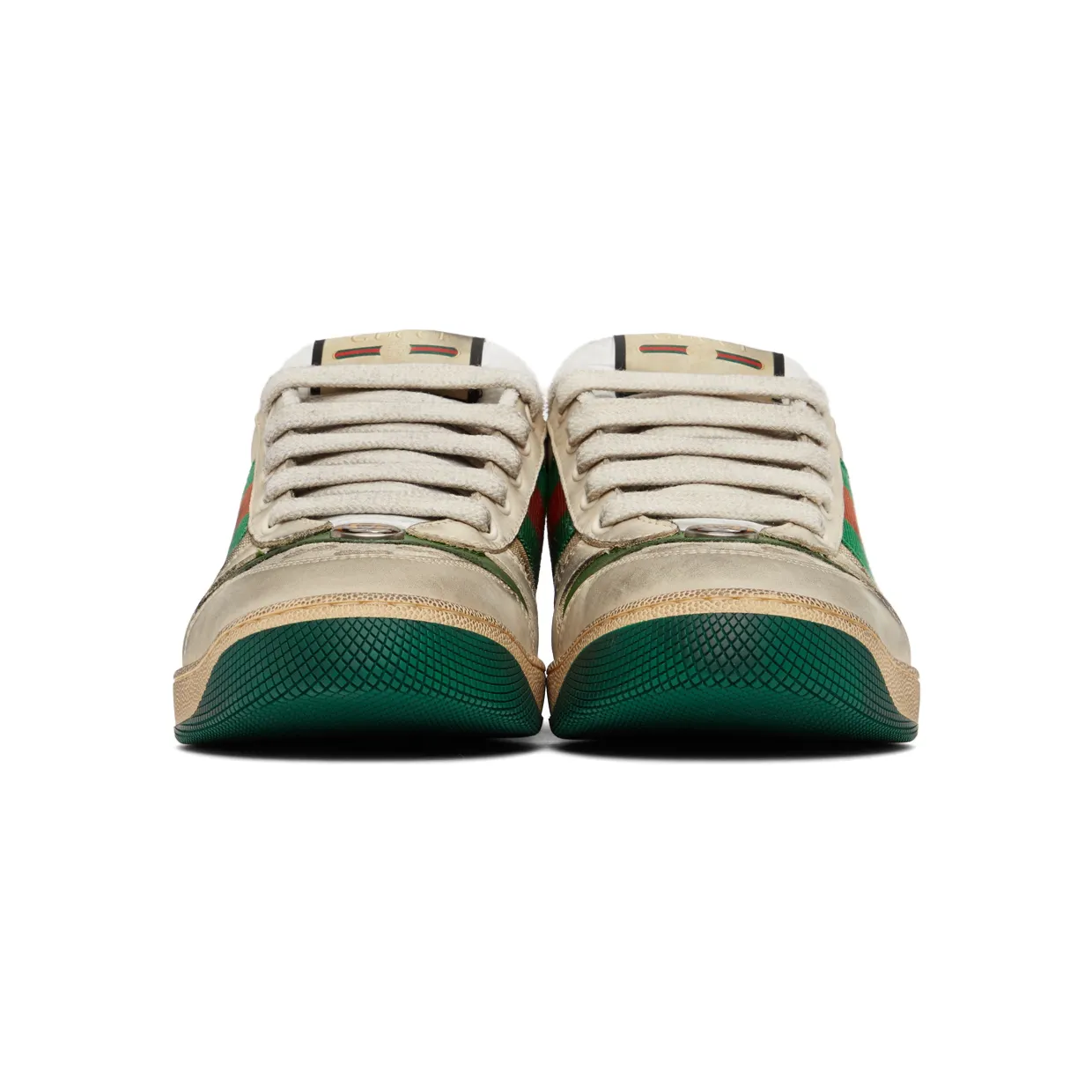 Gucci Beige Screener GG Sneakers (546551 9Y920) (2)