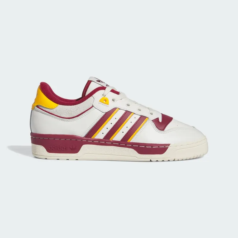adidas Rivalry 86 Low Cloud White / Team Coll Burgundy 2 / Crew Yellow (IE7159)