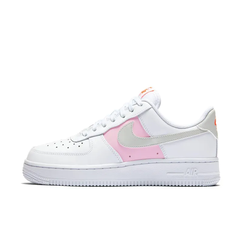 Nike Air Force 1 ’07 SE Premium ‘White Pink Foam’ White/Pink Foam/Total Orange (CZ0369-100)