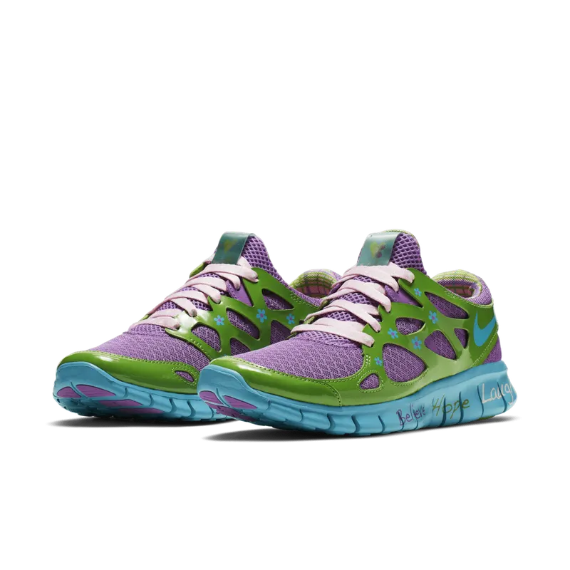 Nike Free Run+ 2 Doernbecher Mackenzie Short 2019 (W) Violet Pop/Turquoise Blue-Green Apple-Prism Pink (437527-543)