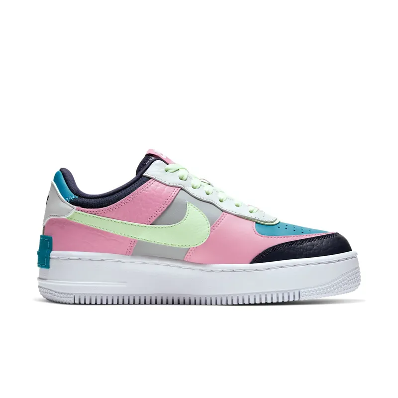 Nike WMNS Air Force 1 Shadow Barely Volt Oracle Aqua (2020) (CK3172-001)