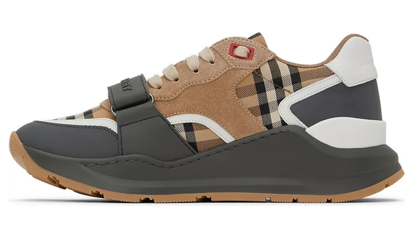 Burberry Gray Ramsey Check Sneakers (8056919) (3)