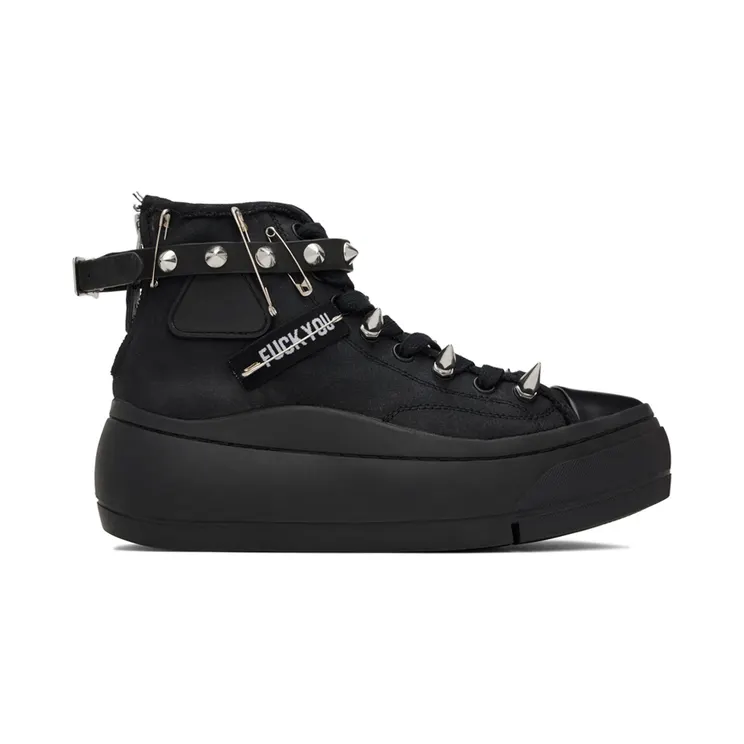 R13 Black Studded Kurt Sneakers (R13S5029-S001C)