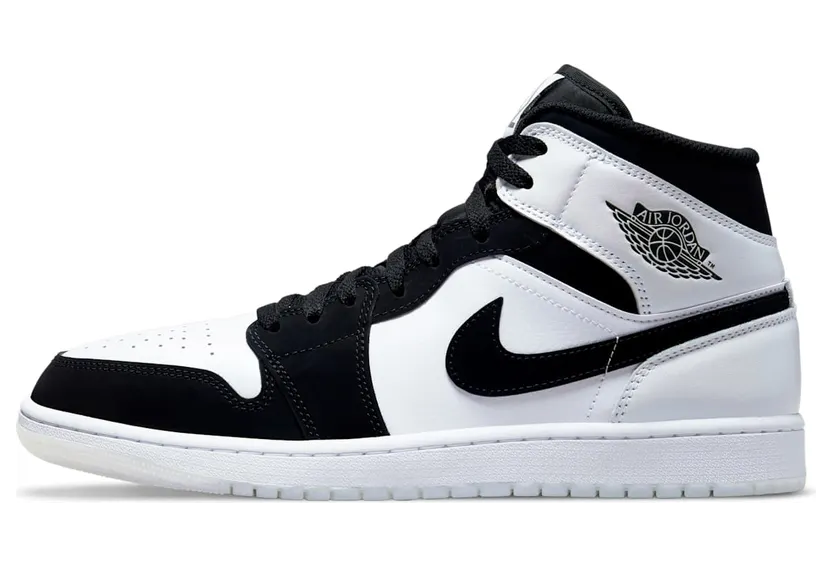 Air Jordan 1 Mid Diamond Black White (DH6933-100)