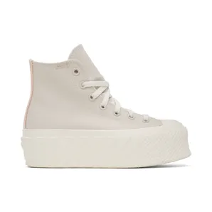 Converse Beige Chuck Taylor All Star Lift 2X Sneakers (572953C)