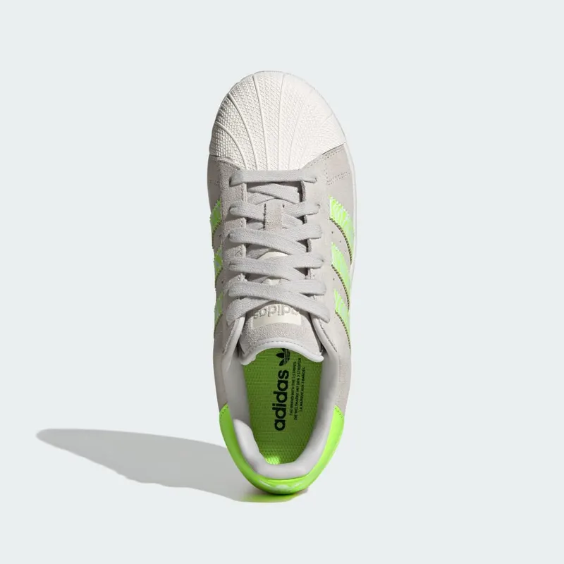 Adidas Superstar XLG Grey One / Lucid Lemon / Core White (ID5791)