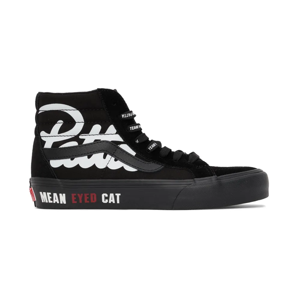 Vans Black Patta Edition Vault Mean Eyed Cat SK8-HI (VN0A4BVH5X0)