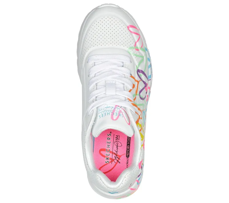 Skechers JGoldcrown: UNO Lite – Spread the Love Sneaker White