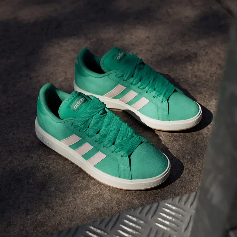 Adidas Grand Court Base 00s Court Green / Putty Mauve / Off White (JQ3599)