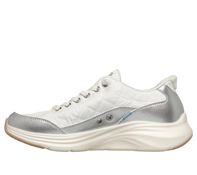 Skechers Slip-ins: Contour Foam – Metallic Dream Sneaker White/Silver