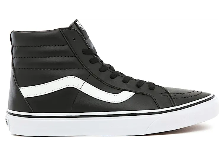 Vans Sk8-Hi Reissue Classic Tumble Leather Black/True White (VN0A2XSBNQR)
