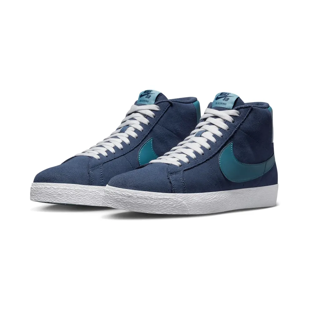 Nike SB Zoom Blazer Mid Midnight Navy Noise Aqua (FD0731-400)