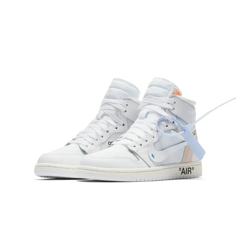Jordan 1 Retro High Off-White White (GS) White/White (AQ8296-100)