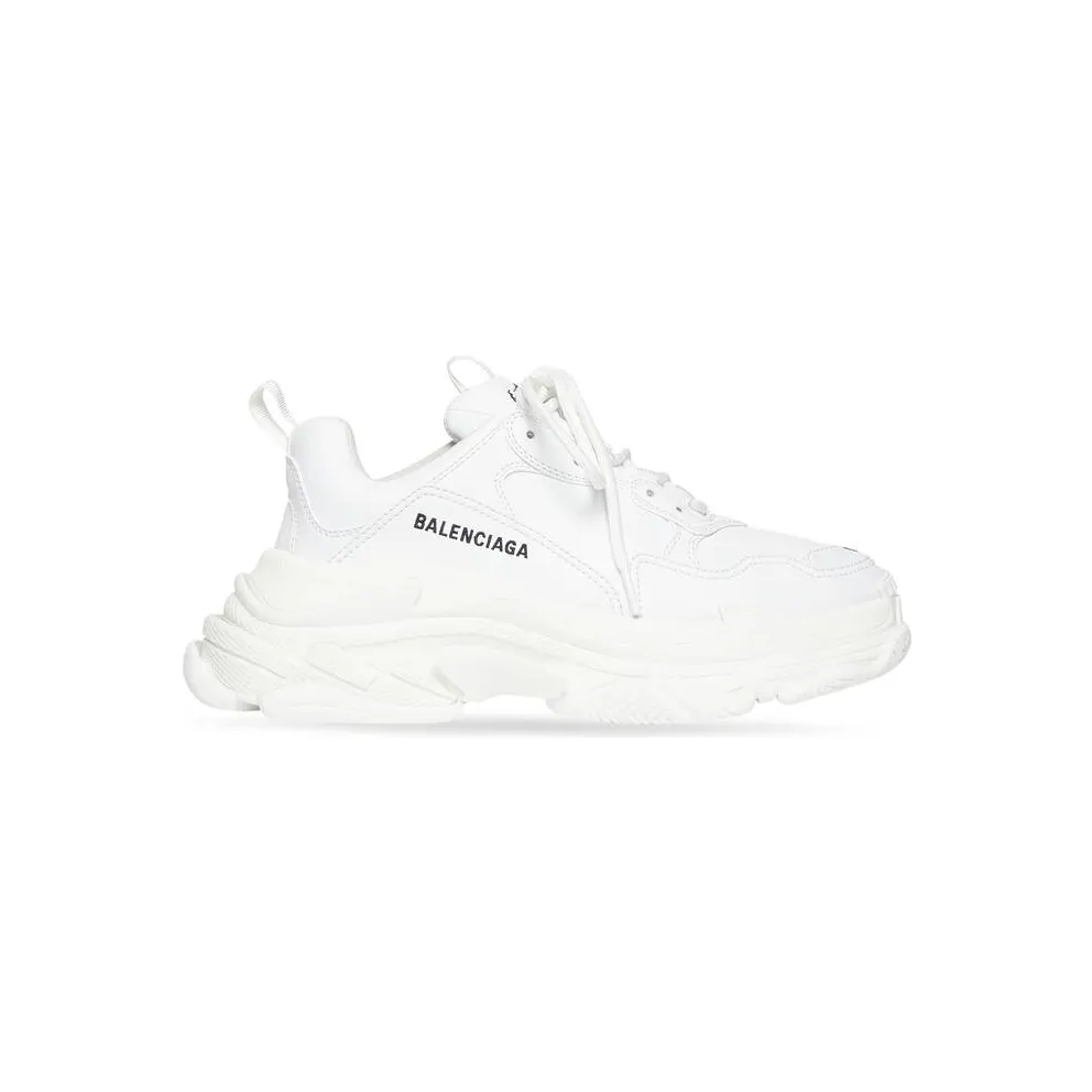 Balenciaga Triple S Synthetic Leather Triple White (W) (524039W2FA59000)