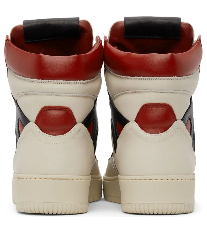 Human Recreational Services Off-White & Red Mongoose Sneakers (UE21GF0200X1C10) (4)
