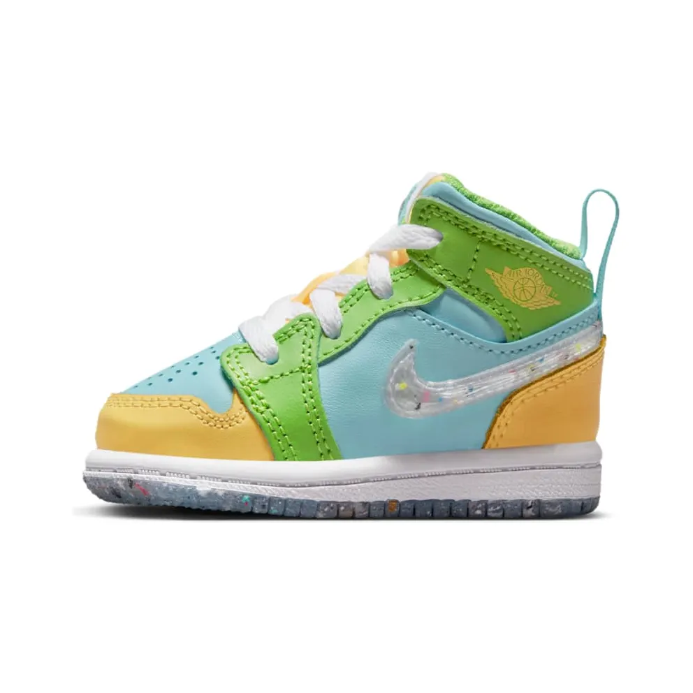 Jordan 1 Mid SE Glacier Ice Citron Pulse Action Green White (DX4369-400)