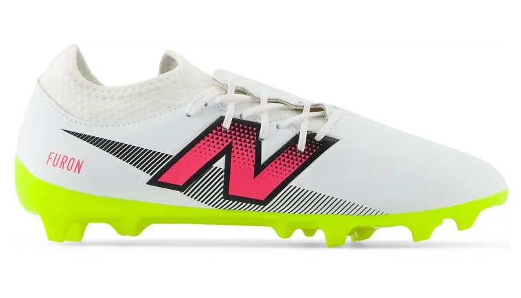 New Balance Furon Dispatch FG V7 White Hi-Lite Neon Pink (SF3FH75)