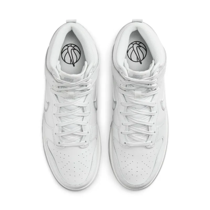 Nike Dunk High Airbrush Swoosh White Wolf Grey (FD6922-100)