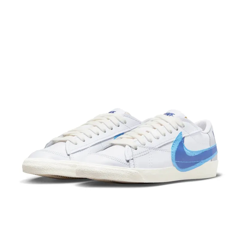 Nike Blazer Low 77 Jumbo Double Swoosh White University Blue (FN3413-100)