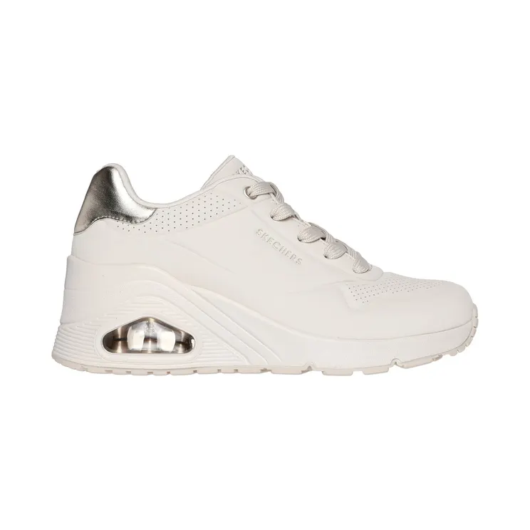 Skechers Uno Wedge – HI Steps Gebroken Wit